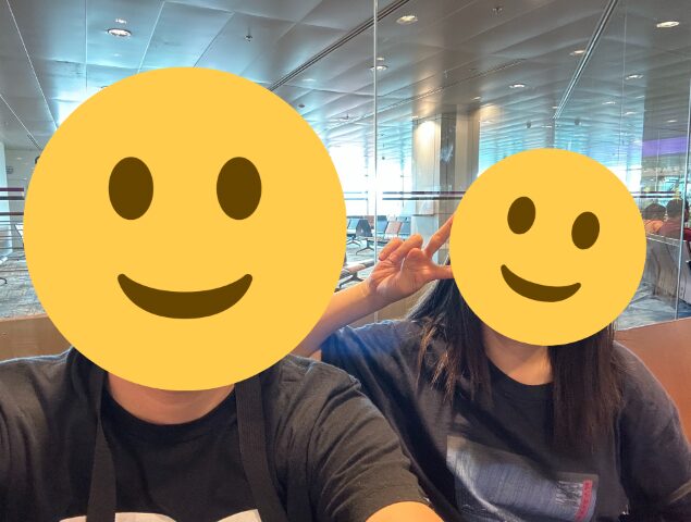 チャンギ国際空港にて