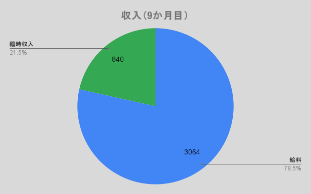 収入（9か月目）